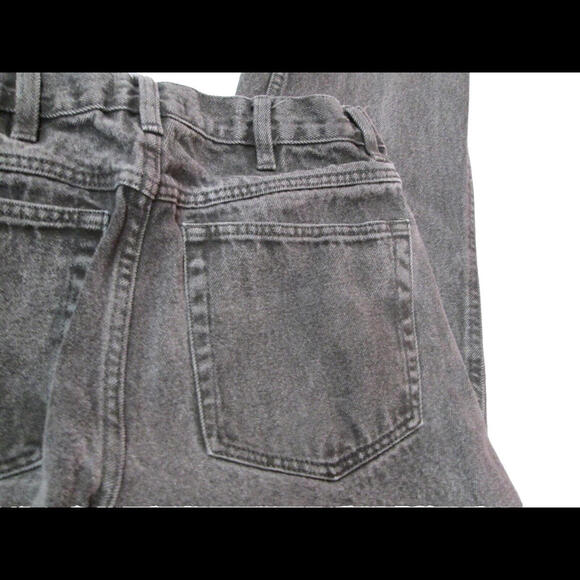 George Mens Size 32x32 (TF 28x28) Black Dark Wash Straight Leg Jeans - Picture 5 of 9